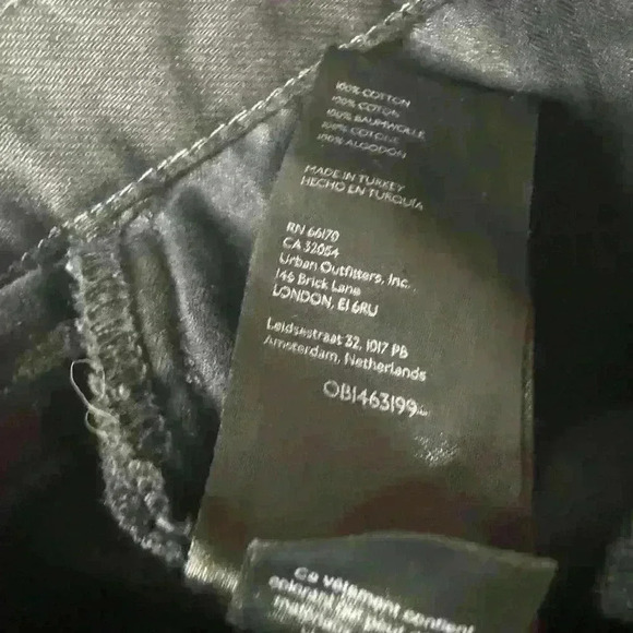 Free People Maggie Mid-Rise Distressed Straight-Leg Jeans Black Soldout - Picture 10 of 11